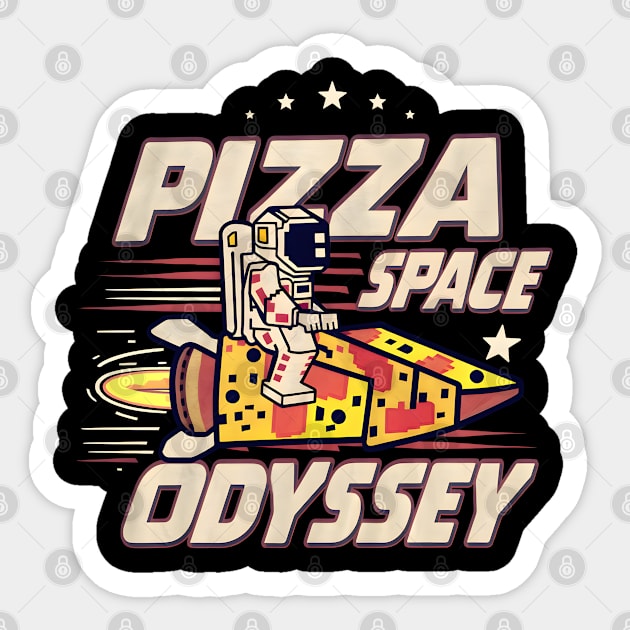 Pizza Space Odyssey Sticker by MakerMind8.2